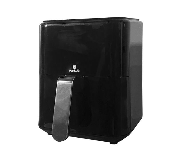 Freidora de Aire Sin Aceite Percutti 4L 1200W Display digital Negro