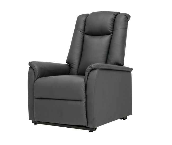 Sillón relax eléctrico piel sintética MAX Antracita
