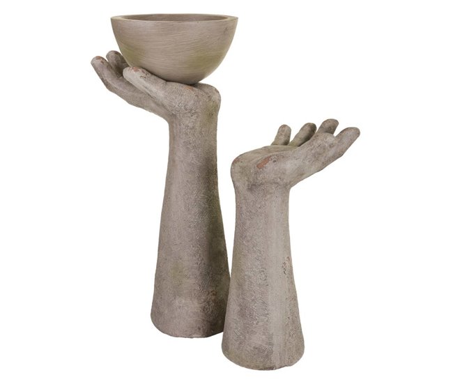 Manos deco magnesio Gris