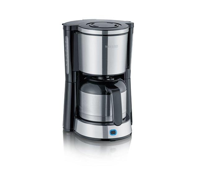 Cafetera con jarra termo 8 tazas Severin KA 4847 - 1000 W Gris