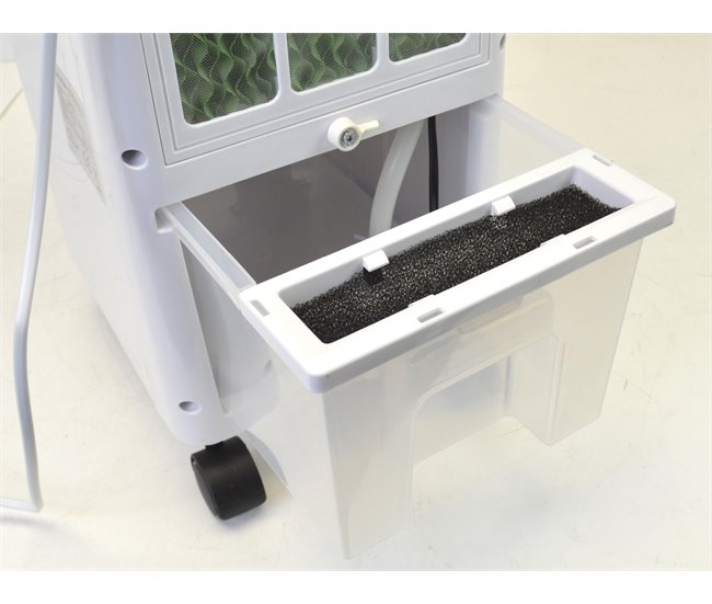 Climatizador Evaporativo compacto con lamas abatibles Blanco