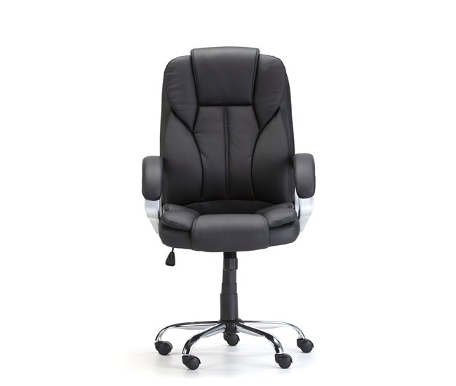 Silla de escritorio de piel sintética KATES Negro