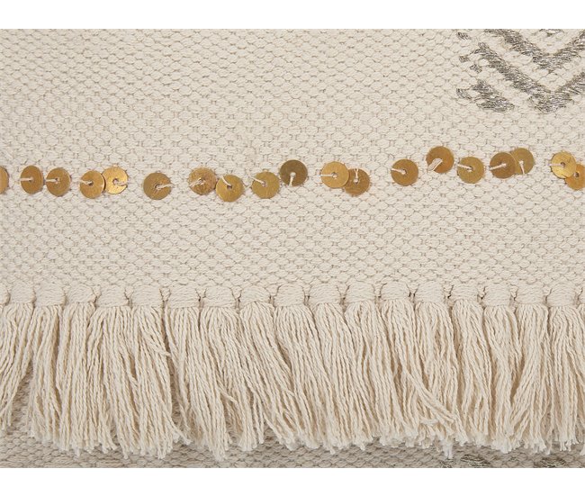 Beliani Cojín decorativo VAYALI Beige