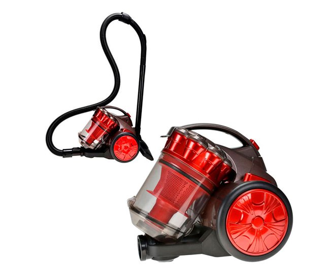 Aspirador de trineo EDM 700W tecnología multiciclónica sin bolsas A Rojo