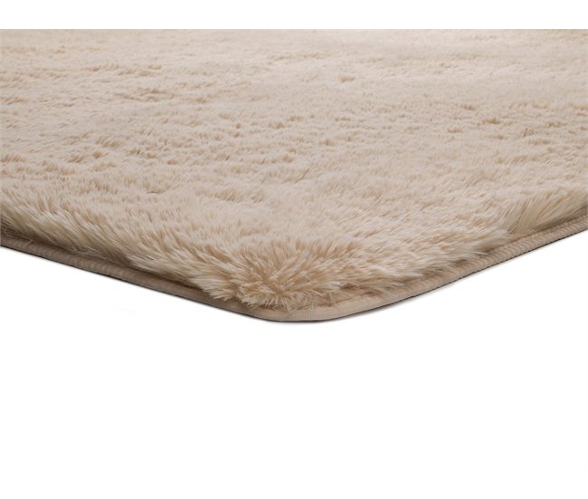Alfombra lavable de pelo alto ALPACA - ATTICGO 140x200 Beige