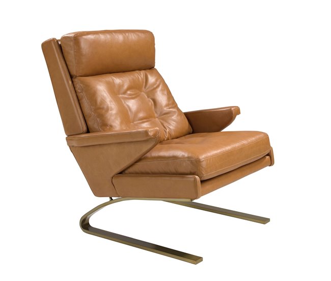 ANGEL CERDA Sillón piel camel Camel