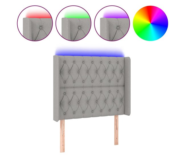 Cabecero Con Led 103 Azul