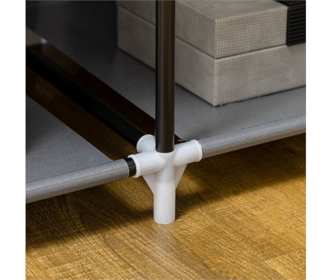 Armario de Tela Tela no Tejido, Acero HOMCOM Gris