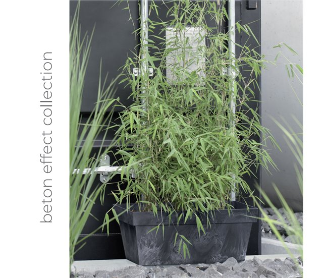 Maceta Cube Beton Effect 7L Marengo