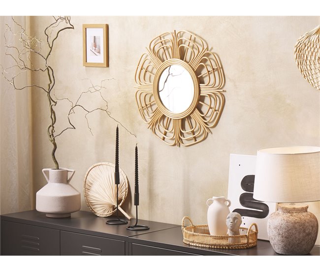 Beliani Espejo PASAKU 60x1 Beige