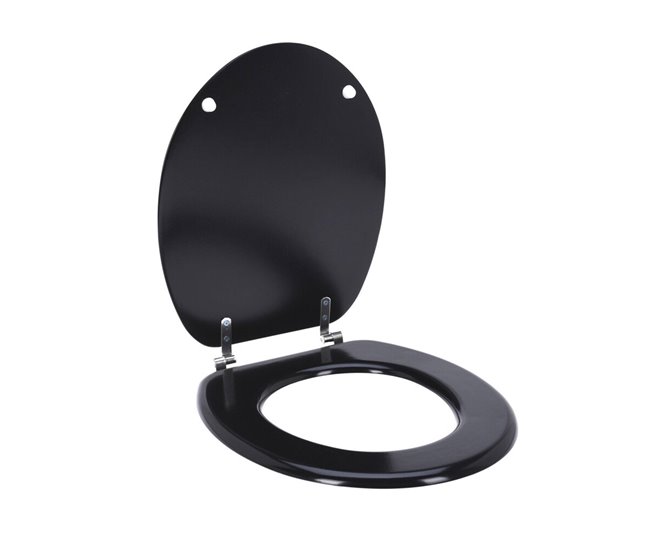 Well Home Asiento de Inodoro con tapa Negro