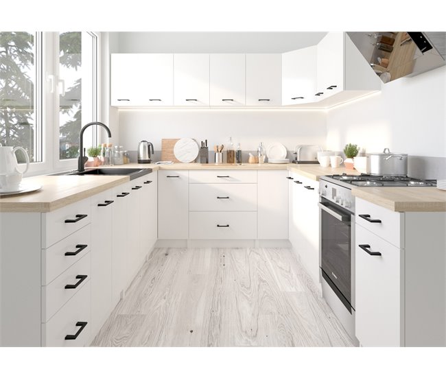 Armario de Cocina Independiente OLIWIA AKORD con 2 estantes 40 Blanco
