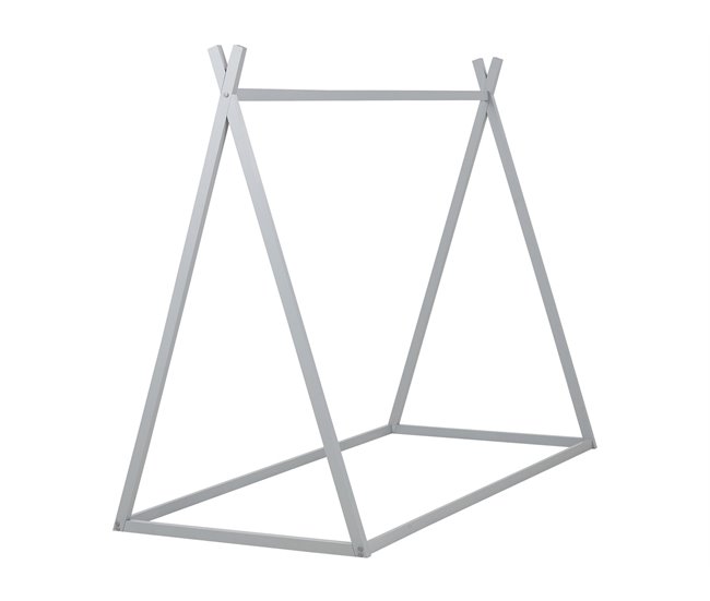 Beliani Cama infantil Madera de pino SAURAT 94x206 Blanco