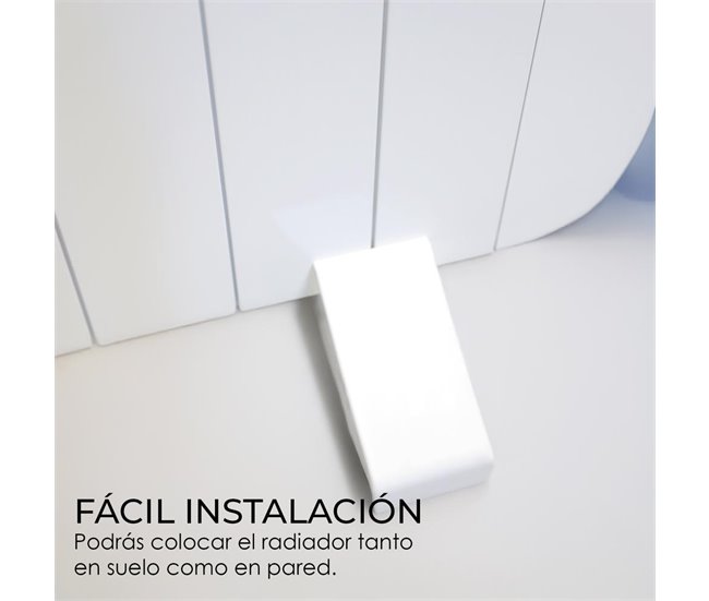 YOEVU - Emisor térmico de aluminio 1500W Control a distancia Blanco