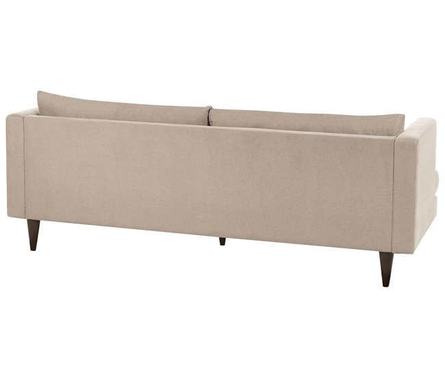 Beliani Sofá de 3 plazas Poliéster JARPEN Beige