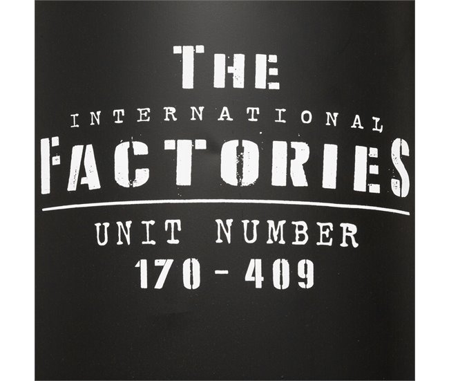 WELL HOME - Puf canister "Joao" Negro