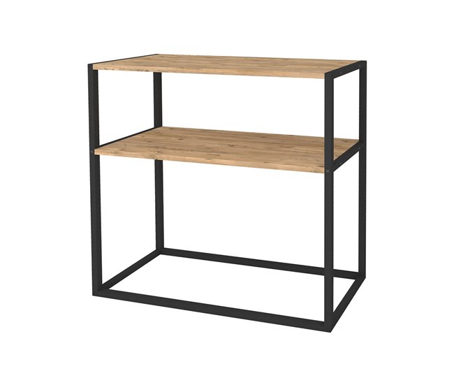 Consola De Metal Con Soporte Crema