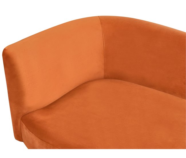 Beliani Chaise longue izquierdo Terciopelo CHAUMONT Azul Marino