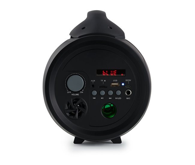 Altavoz Bluetooth con Micrófono Karaoke PARTYBTPRO Negro
