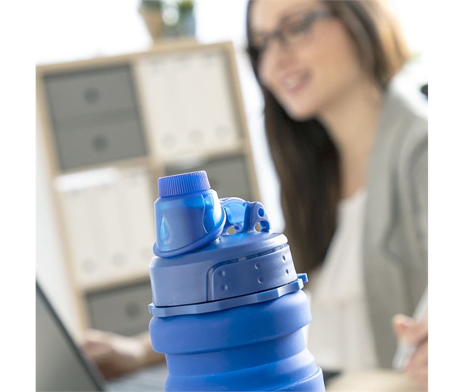 Botella Plegable de Silicona 8435527817725 Azul