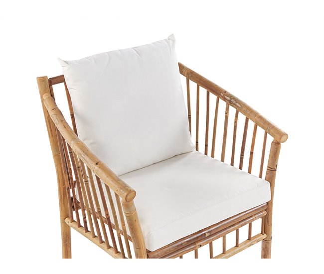 Beliani Conjunto de jardín Madera de bambú MAGGIORE Marron