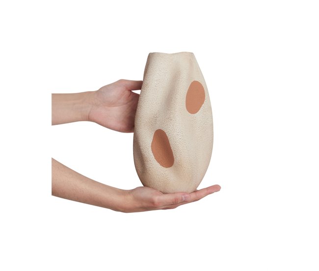 Beliani Jarrón para flores BATOIDEA Beige