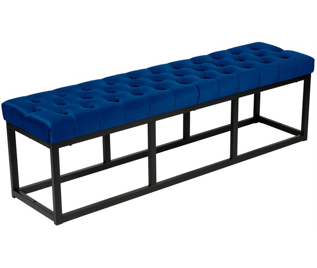 Banco - Polson - Terciopelo 150x37 Azul