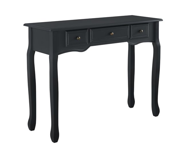Consola mesa de entrada salón cajones de MDF 03_0004179/2 Negro