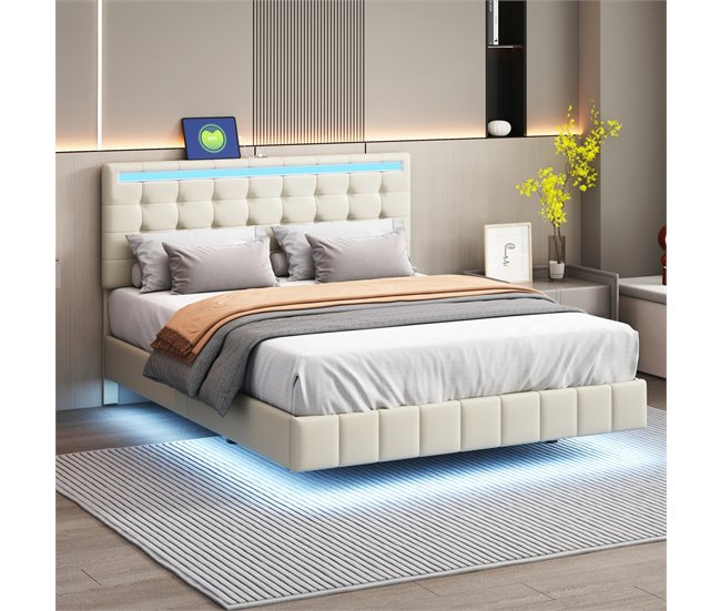 Marco de la cama Beige