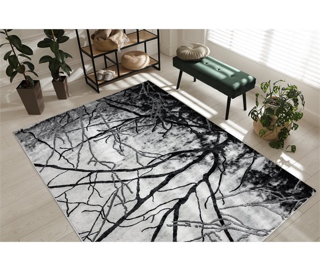 Alfombra EMERALD exclusivo 3820 glamour 240x330 Gris