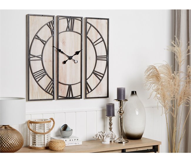 Beliani Reloj de pared COATLAN Marron