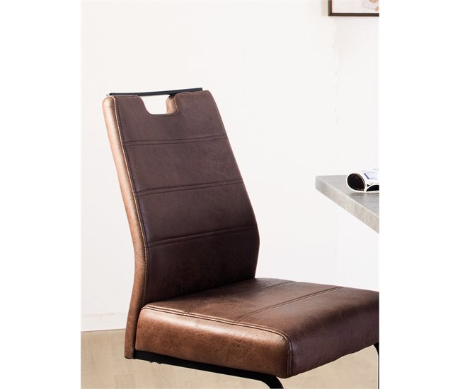 Silla de comedor KERSTIN marrón Marron