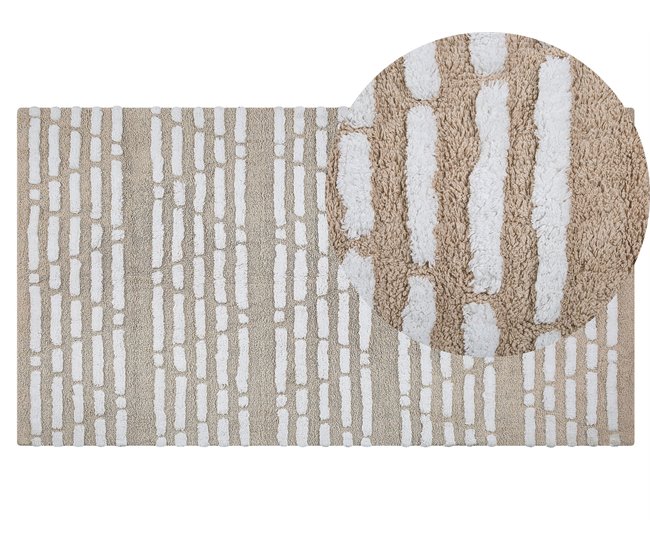 Beliani Alfombra de pelo corto AHIRLI Beige