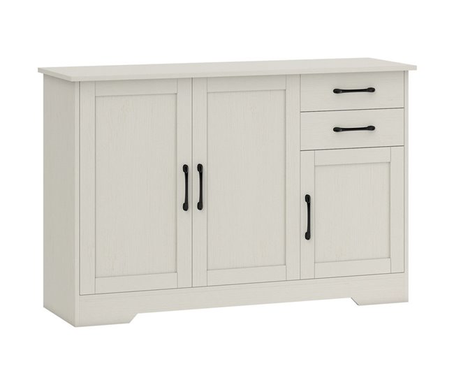 Aparador Melamina de Madera, MDF HOMCOM Crudo