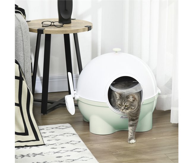 Arenero para Gatos PP, PC PawHut Verde