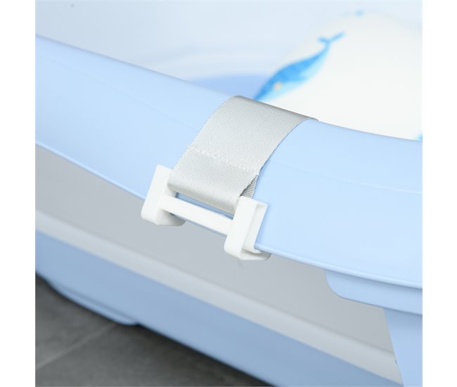 Bañera para Bebé PP, TPE, Espuma, Poliéster ZONEKIZ Azul