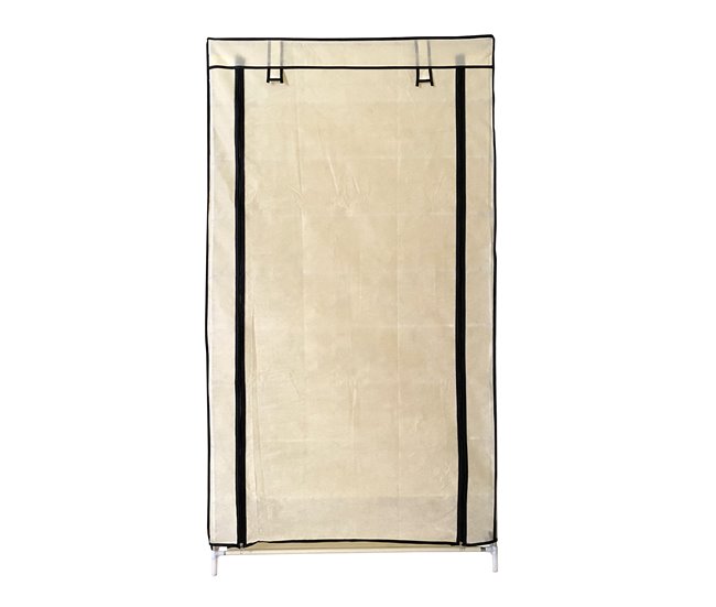 Armario Zapatero Tela con Puerta Cremallera Nyana Home  27 pares 88 Beige