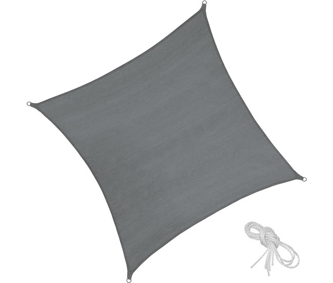 Toldo de polietileno rectangular 540x540 Gris