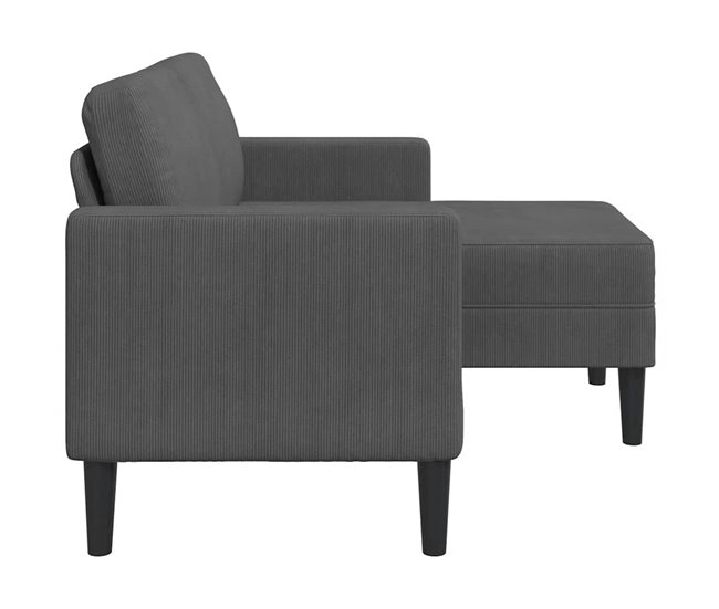 Sofá de 2 plazas - sofá de salón - sofá moderno Gris Oscuro