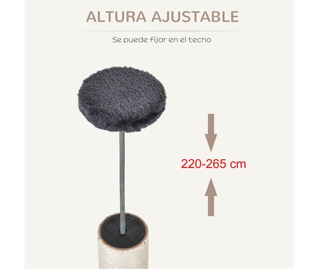 Árbol Rascador para Gatos PawHut Gris