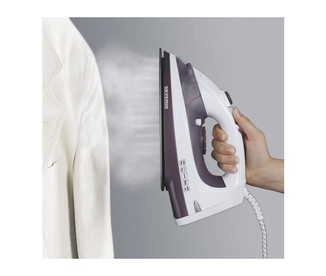 Plancha a vapor y seco Severin BA 3210 - 2500 W Morado