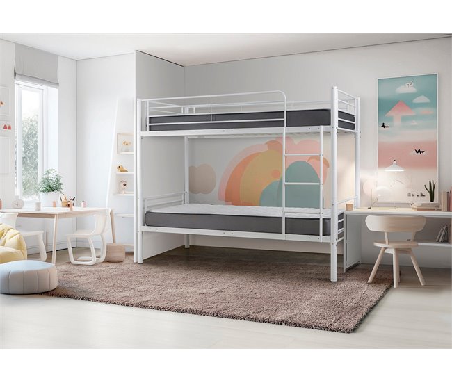 Litera Metalica Doble Cama 201x98 Negro