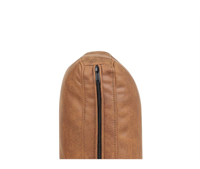 Beliani Sofá de 2 plazas Poliéster SOVIK Marron