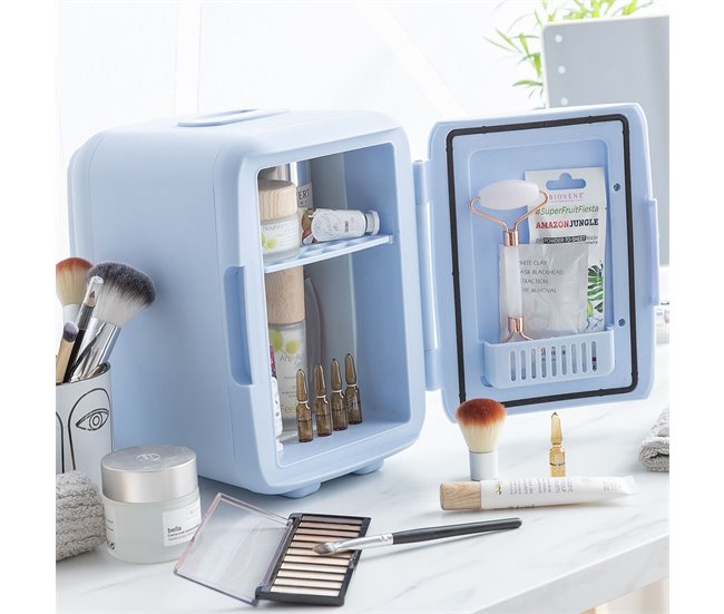 Mini Nevera para Cosméticos Azul