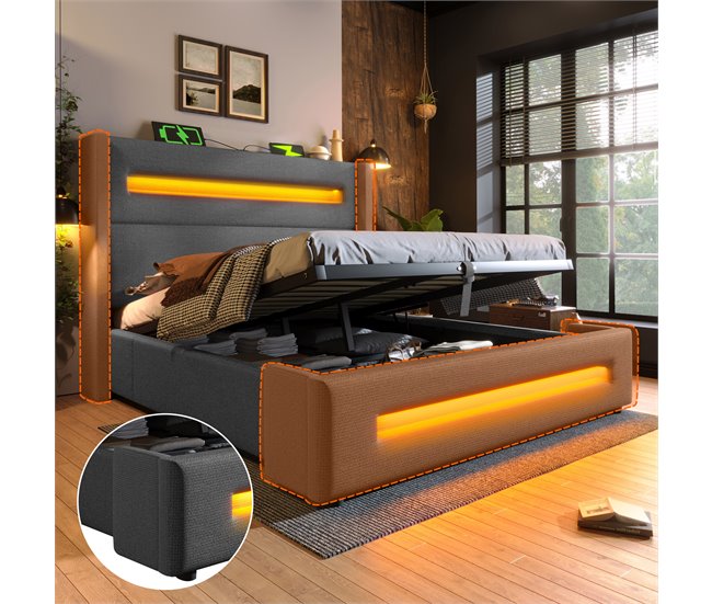 Canapés abatibles Gris