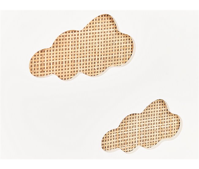 Beliani Aparador CLOUDY Blanco/ Madera