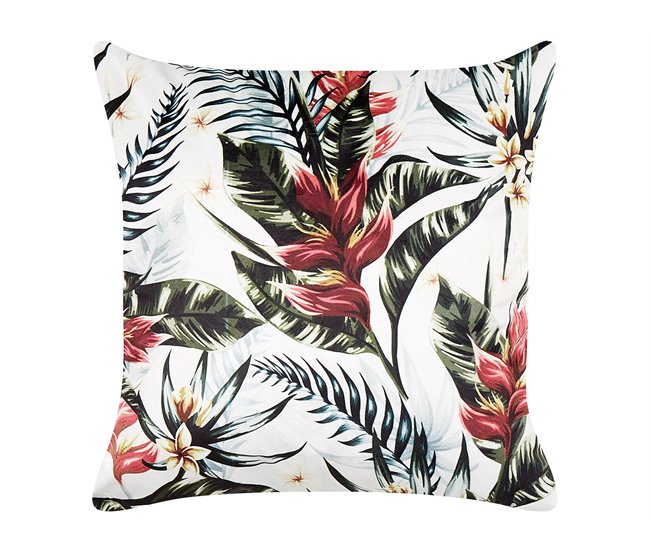 Beliani Cojín decorativo EDELWEISS Blanco/ Beige