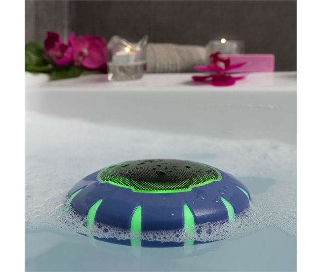 Altavoz Inalámbrico Flotante con LED Negro