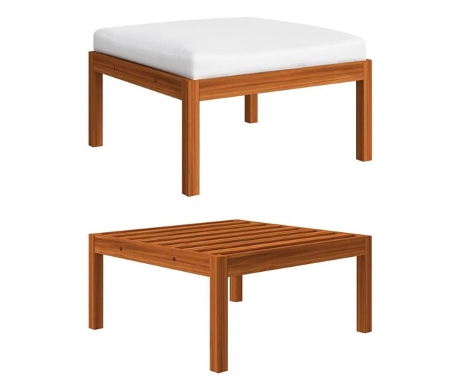 Juego De Muebles De Jardín Blanco