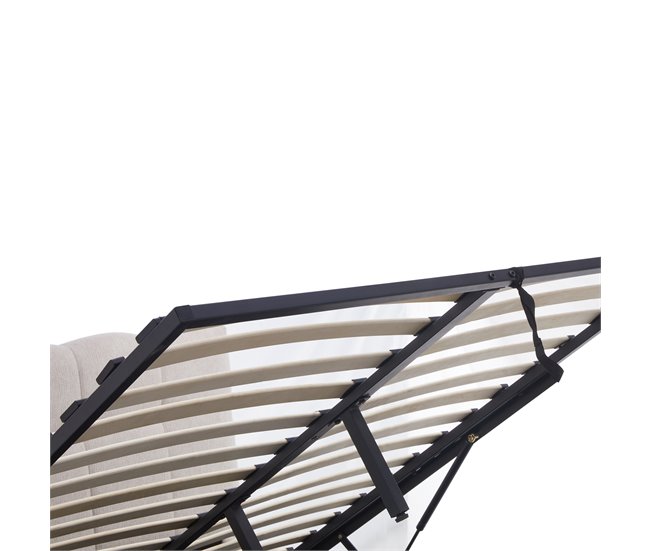 Cama WALDORF 150x190cm color beige Beige